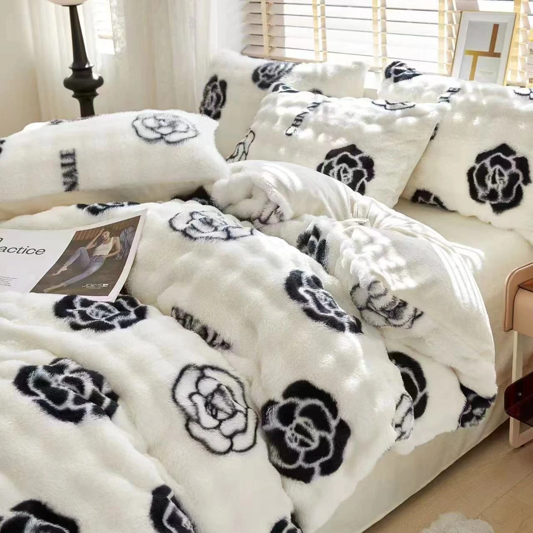 【董事长专属】兔兔绒四件套