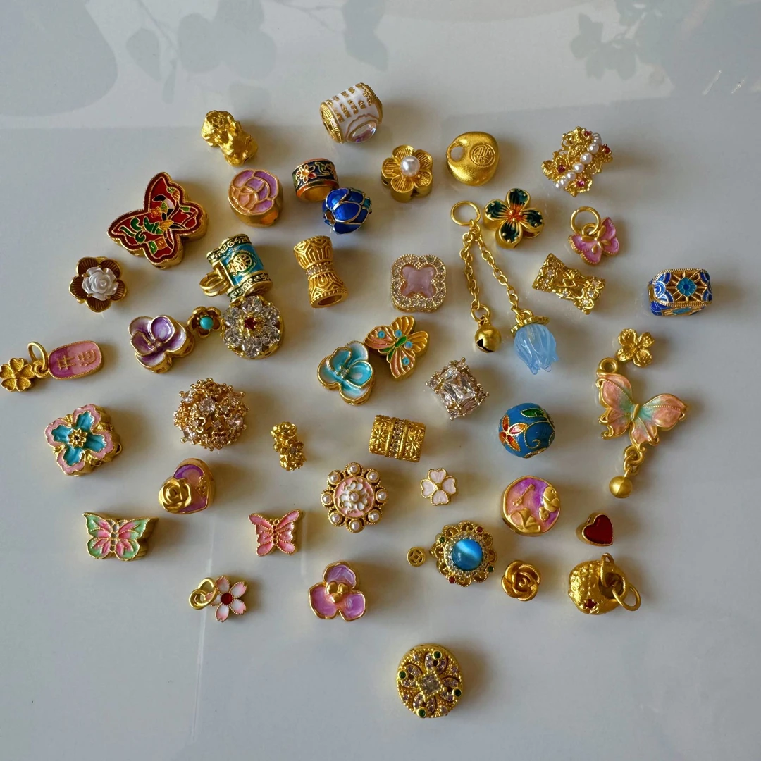 珐琅创意手链项链DIY时尚铜配件手工高保色