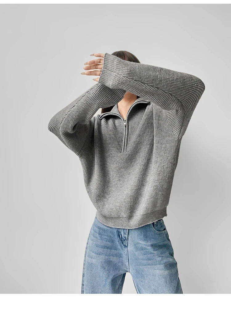 默认瑕疵款简约时尚女装针织毛衣（1081-1090）