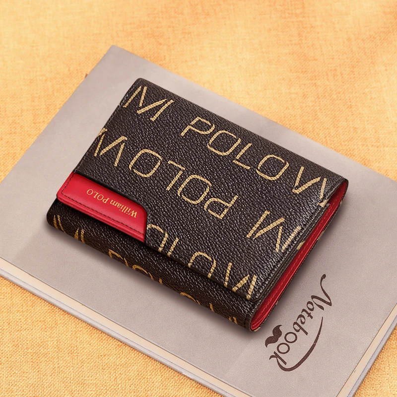 英皇保罗正品小零钱包女士防盗刷短款新款简约时尚多功能折叠钱夹