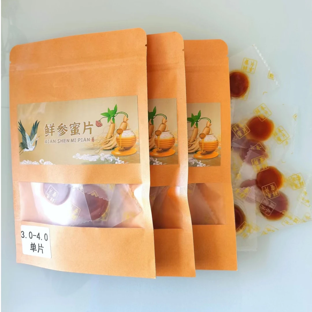 50*3袋大片人参蜜片蜜片办公室减压零食传统滋补