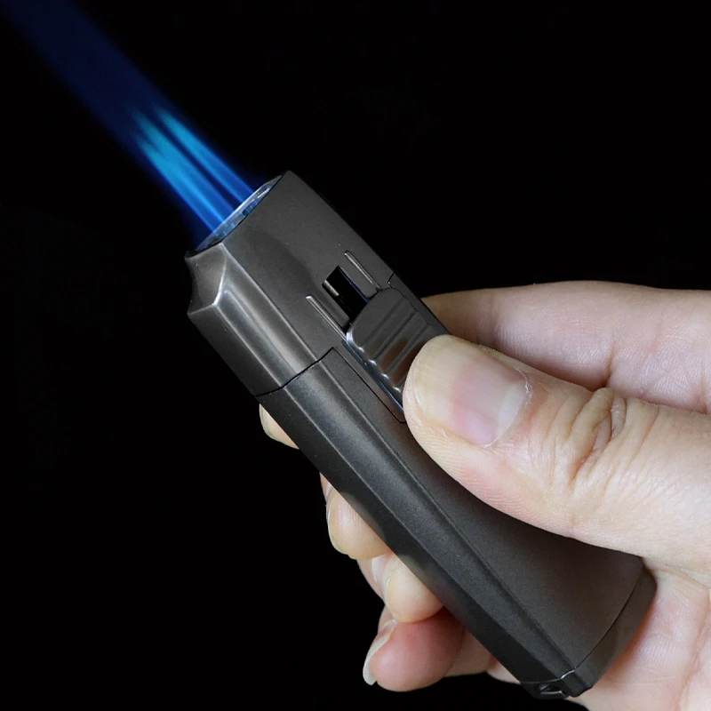 三直冲打火机防风个性点烟器男士充气香道送男友点火器点雪茄点香