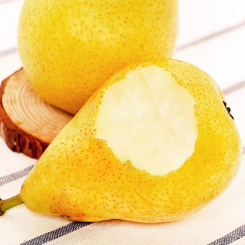 烟台太婆梨山东梨子啤梨香蕉梨大头梨茄梨软梨新鲜水果1-5斤