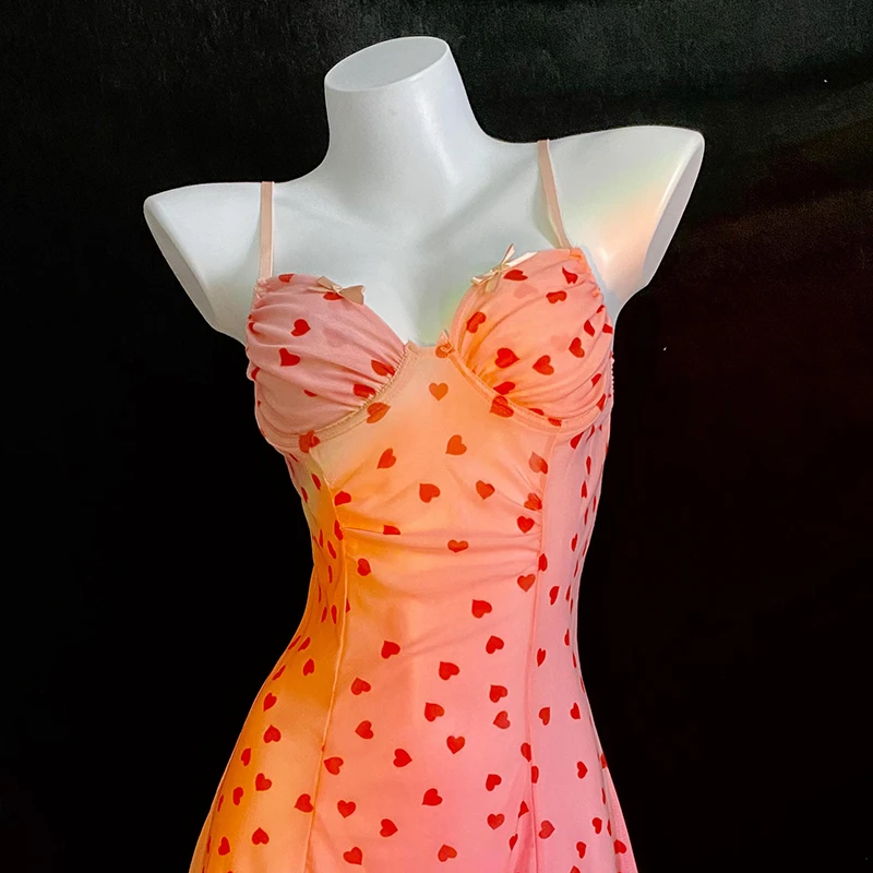 语萱娜【90-220斤】大码女士蕾丝胖妹妹连衣裙1件AXSQ033