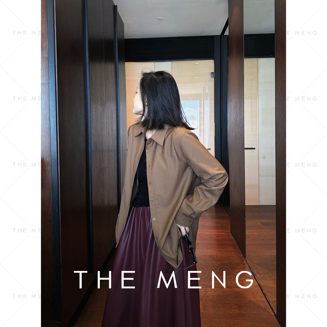 THE MENG【寓言】纯色高定透气柔软舒适长袖衬衫#M243B0012