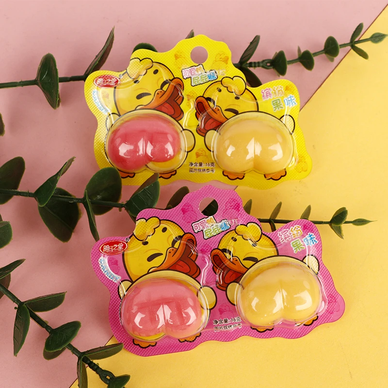 【20颗】可爱鸭屁屁糖创意软糖pp糖幼儿园儿童可爱造型萌趣搞怪糖果