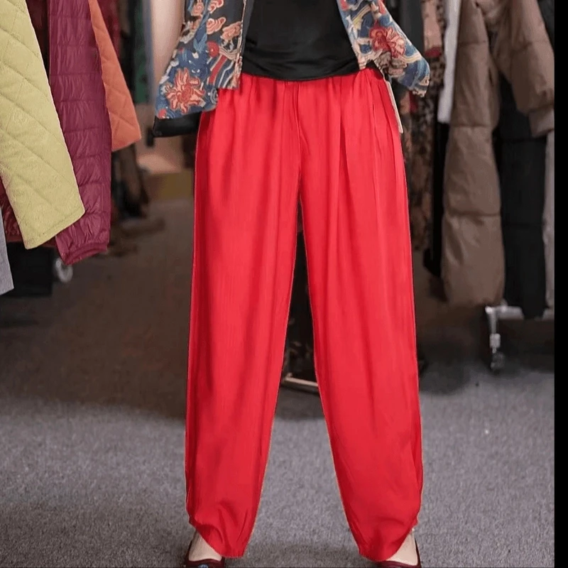 百搭时尚潮流休闲气质显瘦轻奢女款休闲裤2160