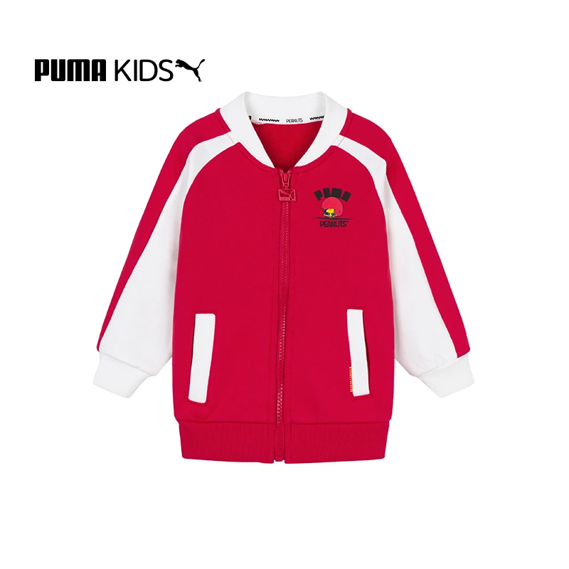 【P】PUMA彪马秋冬儿童撞色拉链卫衣外套联名款立领棒球衫532260