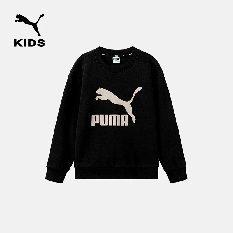 PUMA彪马官方正品 新款儿童秋套头毛圈圆领卫衣宽松舒适TR