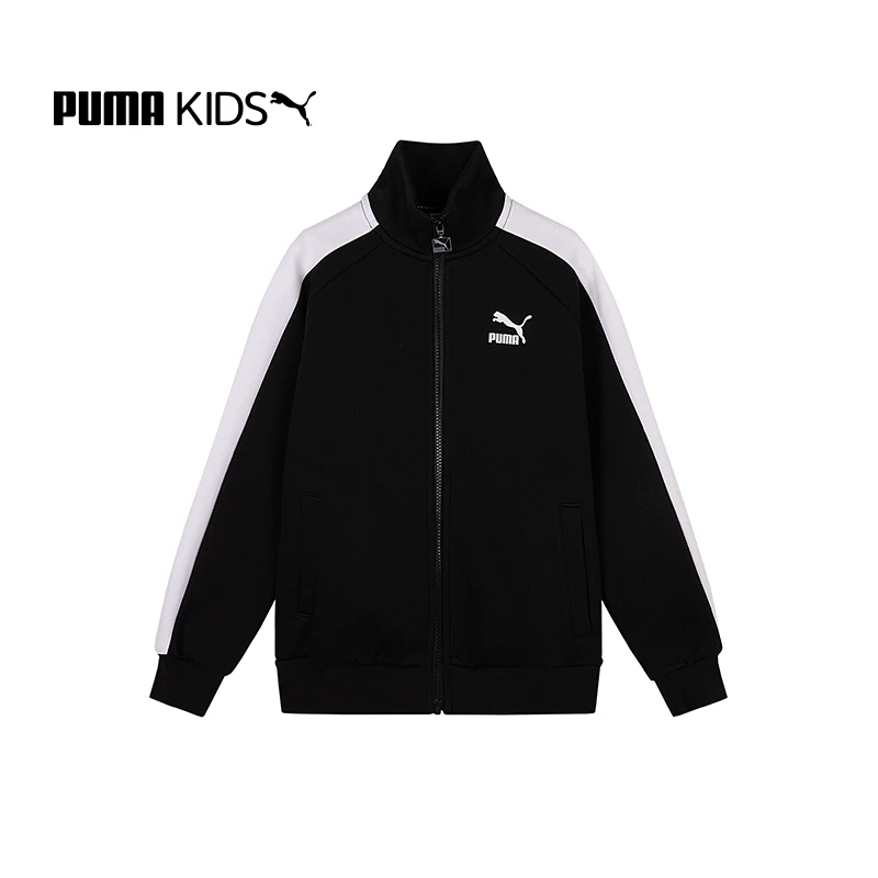 【自播】PUMA彪马儿童新款撞色拉链立领开衫外套经典T7系列 537127
