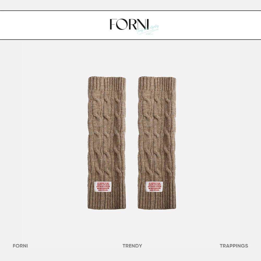 FORNI  羊毛森系多色麻花堆堆袜针织秋冬袜子学生党袜子
