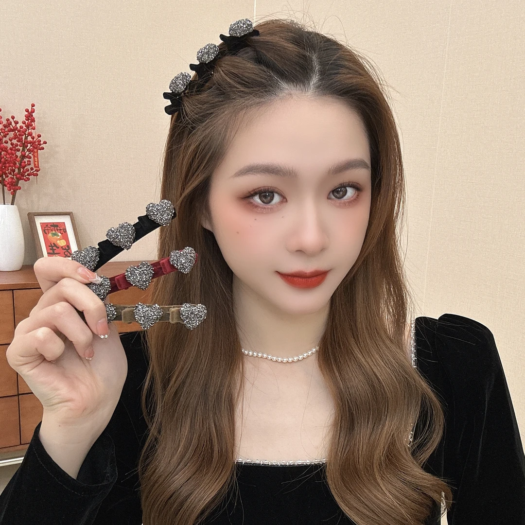 刘海侧边夹发夹女侧边编发刘海发卡小号抓夹前额头发鲨鱼夹子头饰