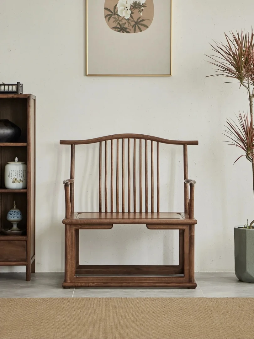 黑胡桃实木大宝座主人椅 86*60*96*42