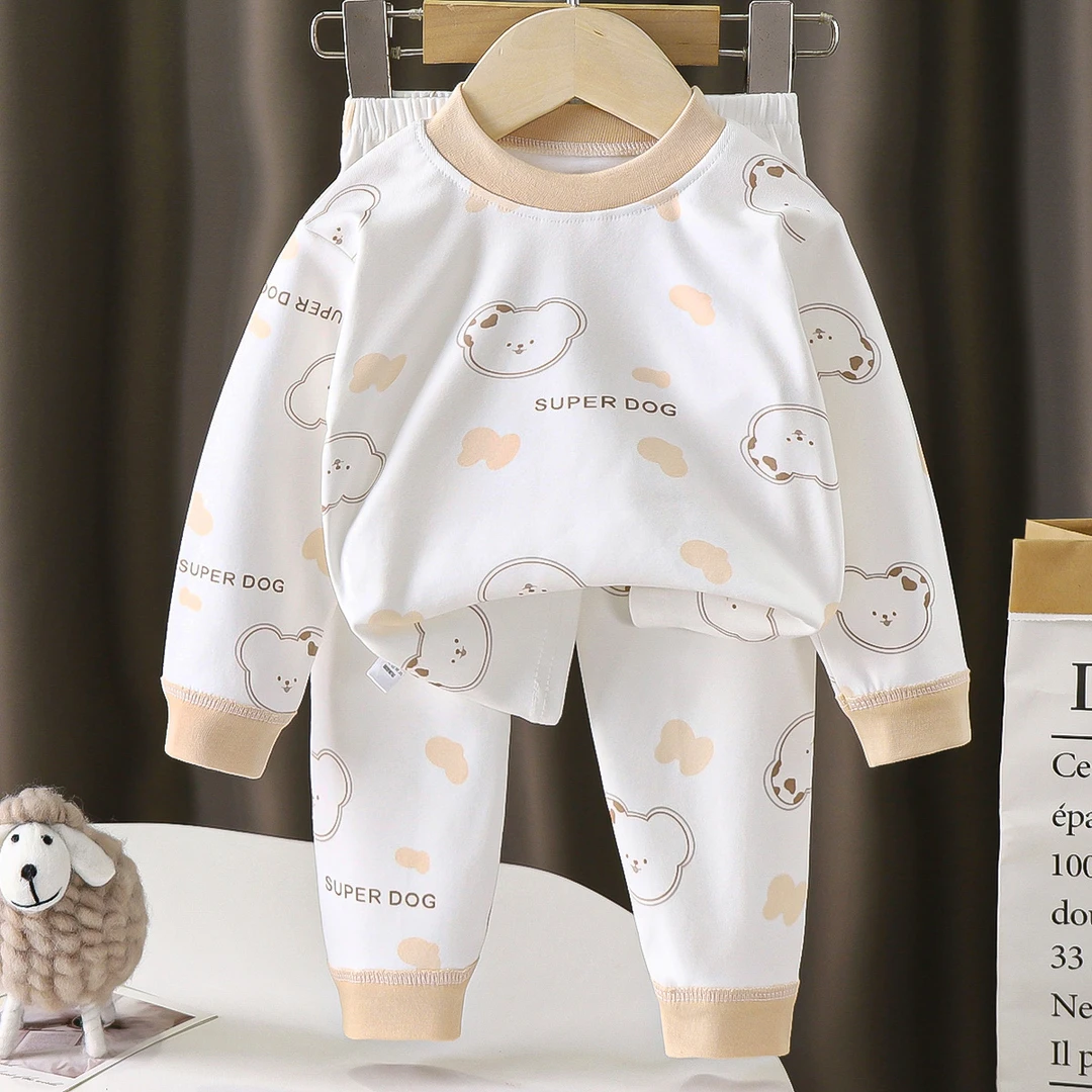 儿童秋衣秋裤套装男女童德绒内衣套装宝宝秋冬打底内衣两件套睡衣