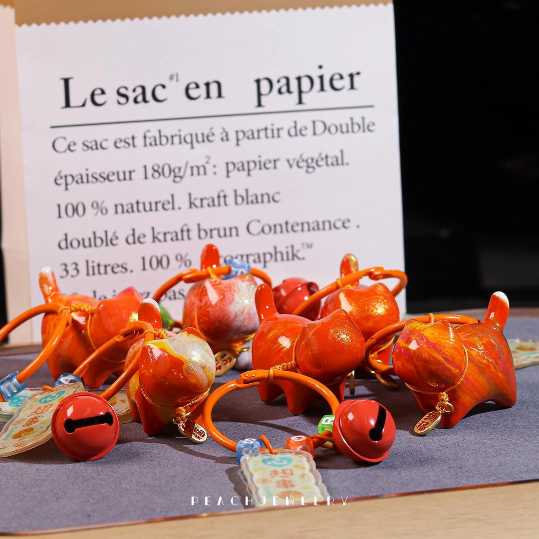 小猫挂件 AX82-橙 多样性发颜色微差 发货件数一