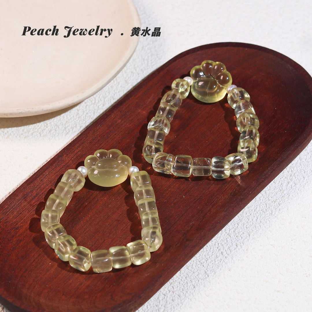 《耶！》黄水晶猫爪手链 XL686 多样性发一 颜色微差