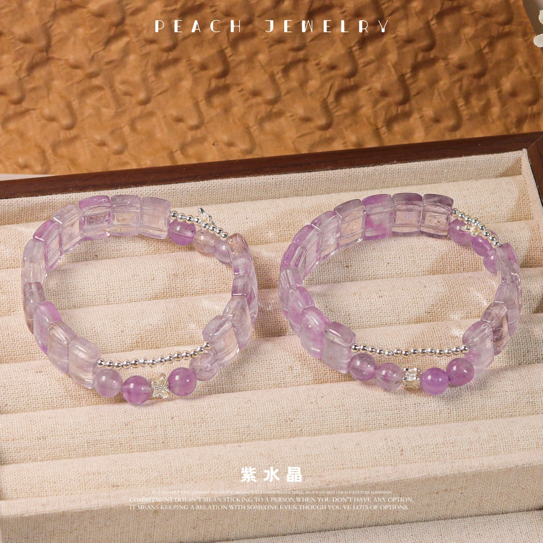 紫水晶手链手排 EX247 多样性发颜色微差 发货件数一