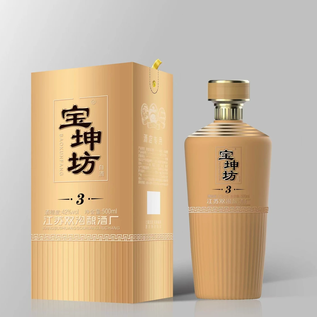 宝坤坊宝坤坊白酒3纯粮42度浓香型1x500ml42度