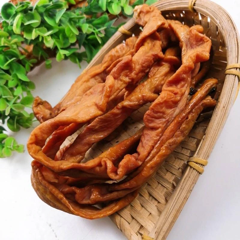 【腊肥肠送萝卜干】正宗农家柴火烟熏腊大肠 湖北特产～！