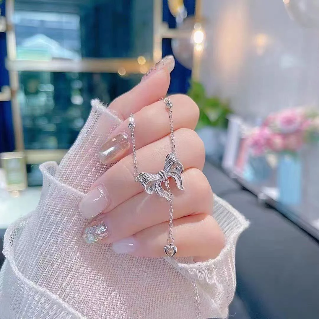 坠链均925银 925纯银女在逃公主气质流苏项链女时尚简约锁骨链