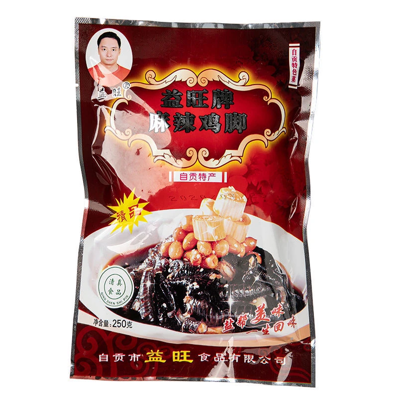 益旺脱骨麻辣乌鸡爪即食凉菜红油香辣去骨鸡脚无骨黑凤爪四川成都