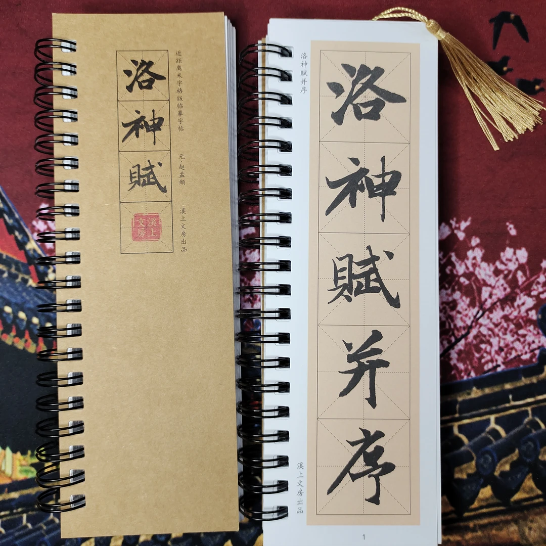 【溪上文房】赵孟頫行书《洛神赋》米字格放大版字帖*适合零基础