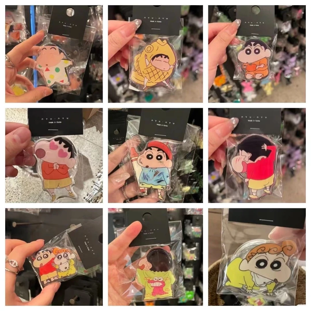 韩国ins东大门趣味小新系列气囊支架爆款背贴可爱滴胶异型懒人贴