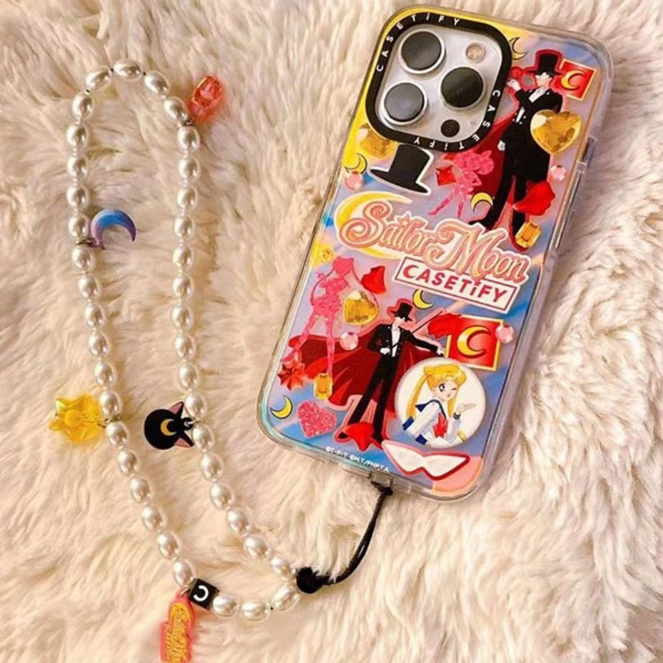 CASETIFY手机挂链美少女战士珍珠链手机绳网红同款ins小红书同款