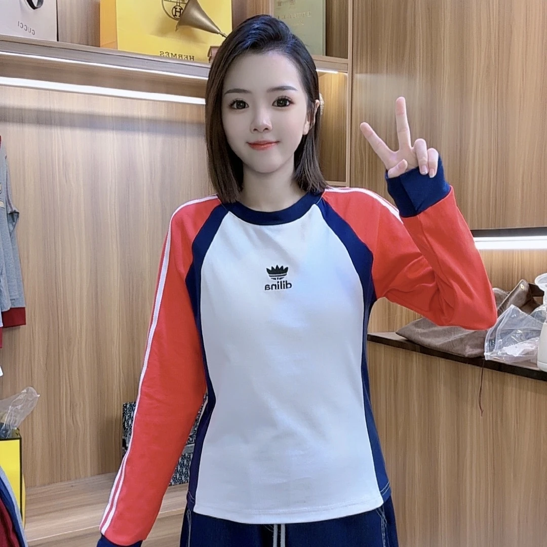 【墨兰迪】长袖女士秋冬季时尚圆领休闲百搭秋款长袖