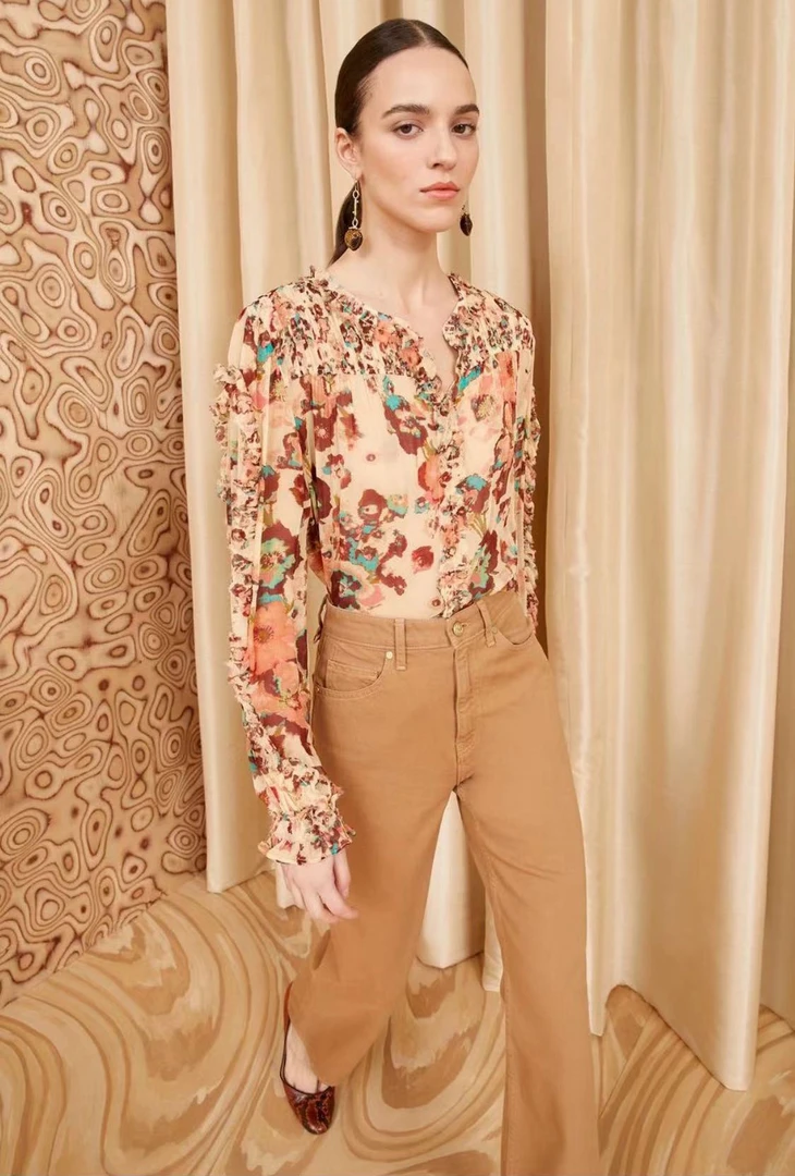 Soyinkala 轻盈飘逸 真丝衬衫 3色可选