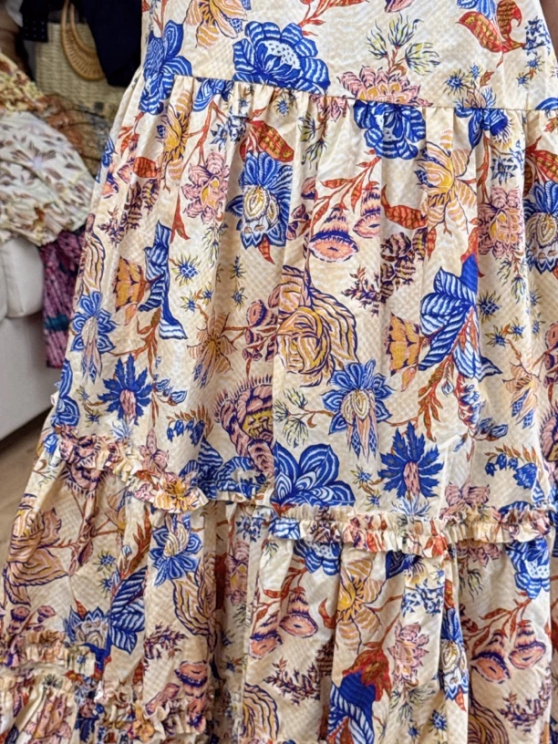 Soyinkala 花卉飞袖连衣裙 4色可选