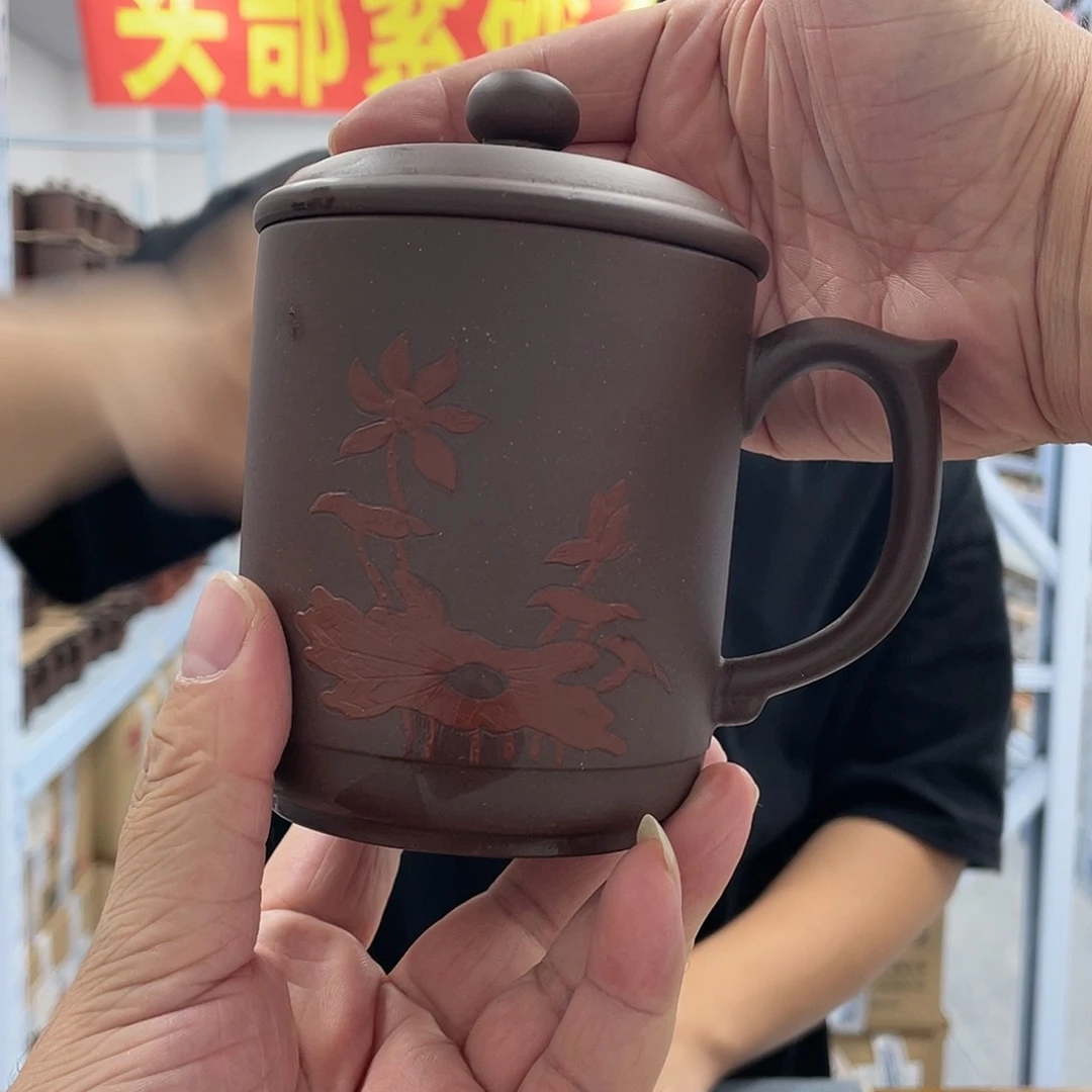 紫砂茶杯金帆老杯子