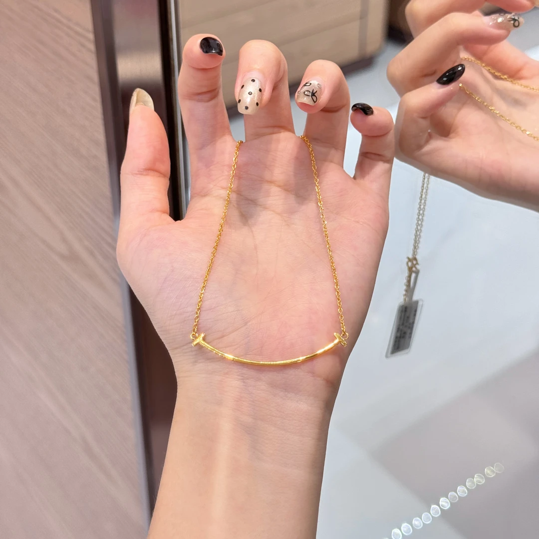 【诗诗精选】足金999 5G精品微笑套链