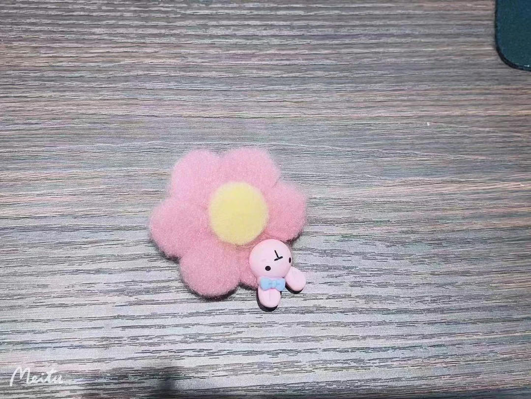 0733-粉色小发夹（维1C）