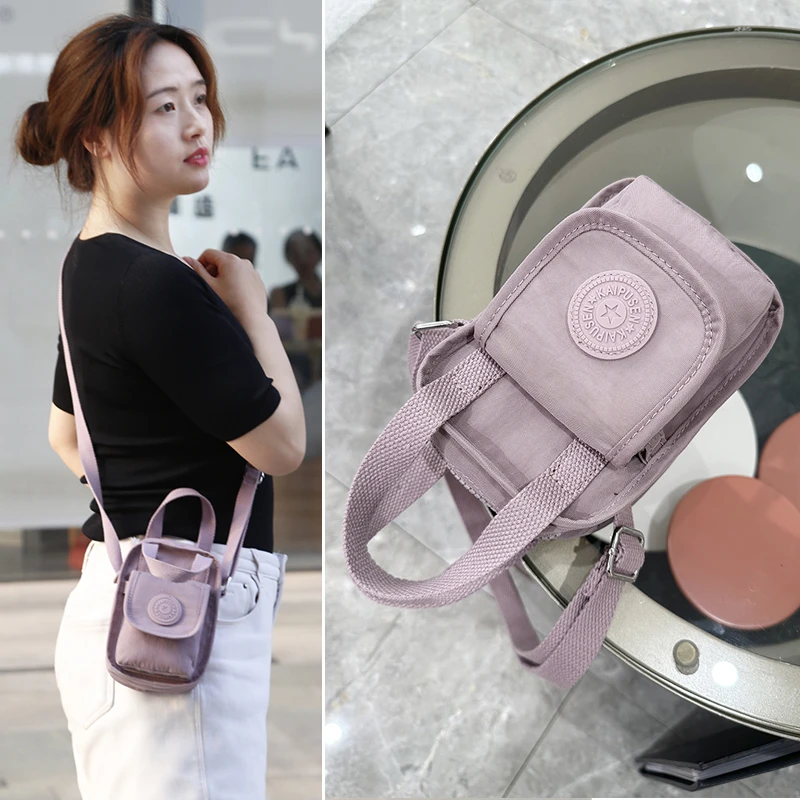 2025新品手机斜挎包手提证件护照包时尚防泼水尼龙布包女包