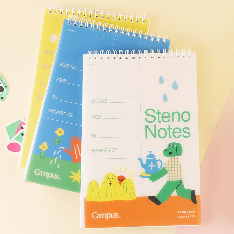 KOKUYO/国誉【考试季】塔卡沙螺旋本Tyakasha联名速记本8mm中央分栏