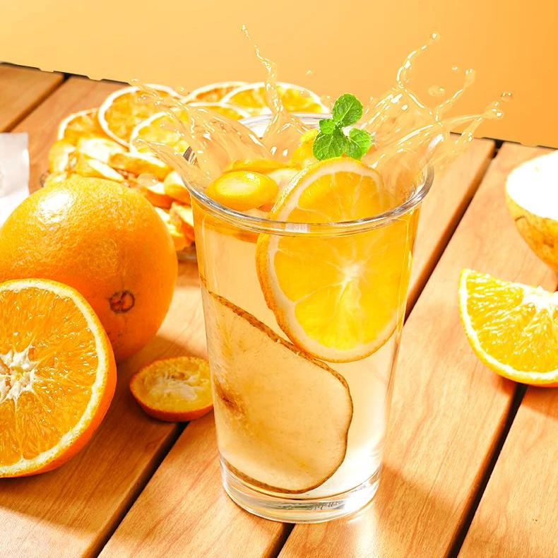 【美味推荐】冰糖金桔雪梨热橙汤冻干水果茶雪梨茶冬季热饮饱满