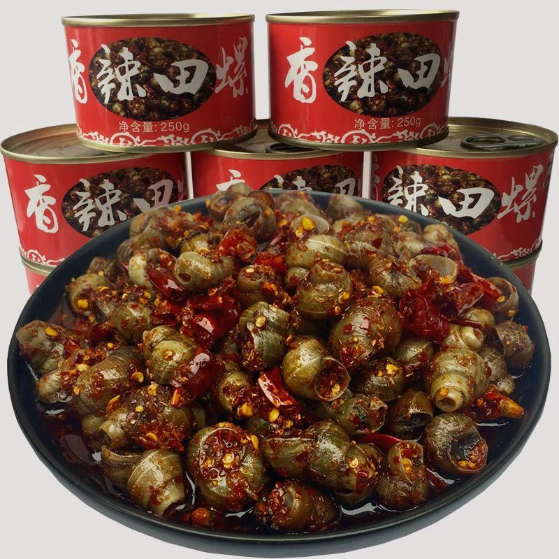 香辣炒田螺即食每罐可选麻辣螺蛳肉小吃零食海鲜熟食肉质饱满新鲜