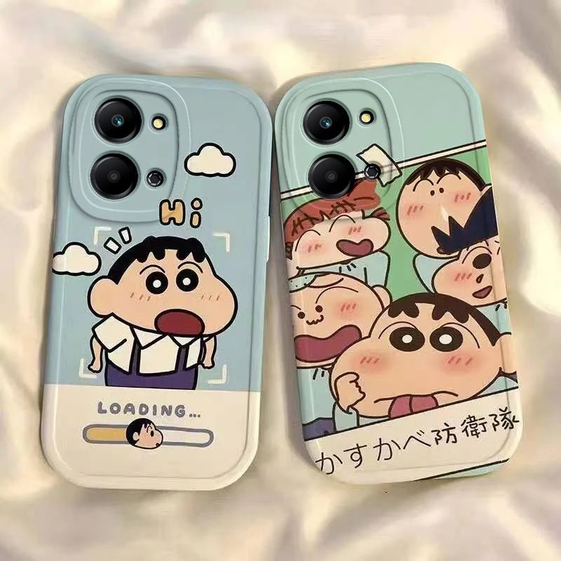蜡笔小新荣耀play7t手机壳网红情侣款硅胶全包play7tpro创意软壳