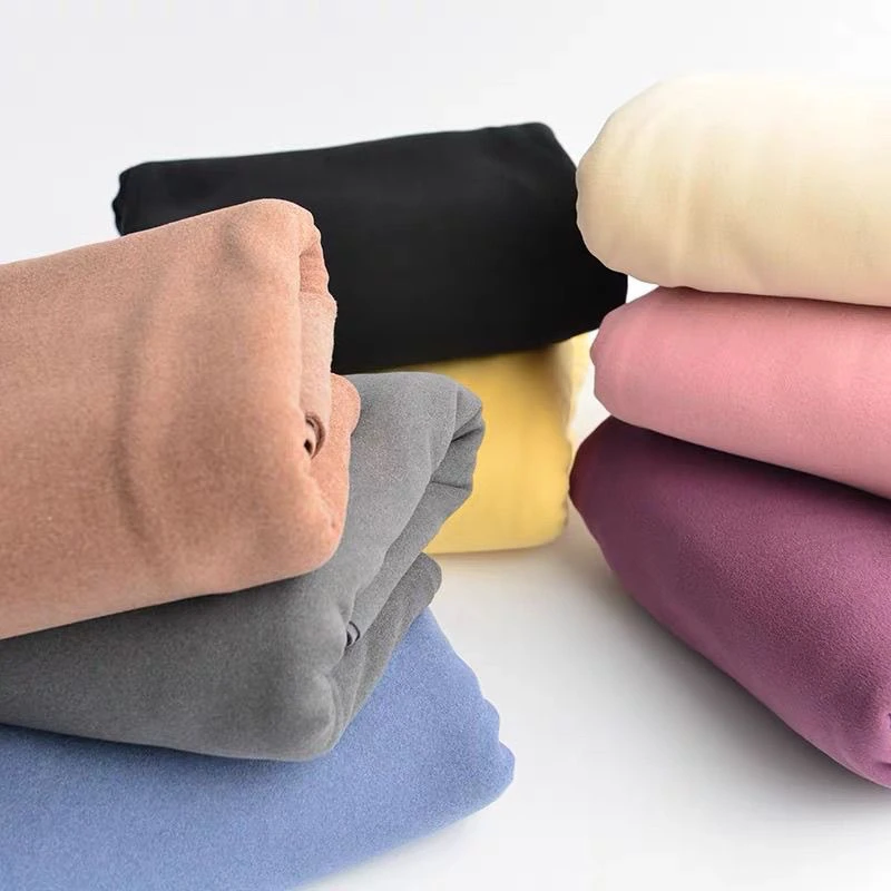 2号链接自发热蚕丝德绒秋冬保暖大布头打底衫布料