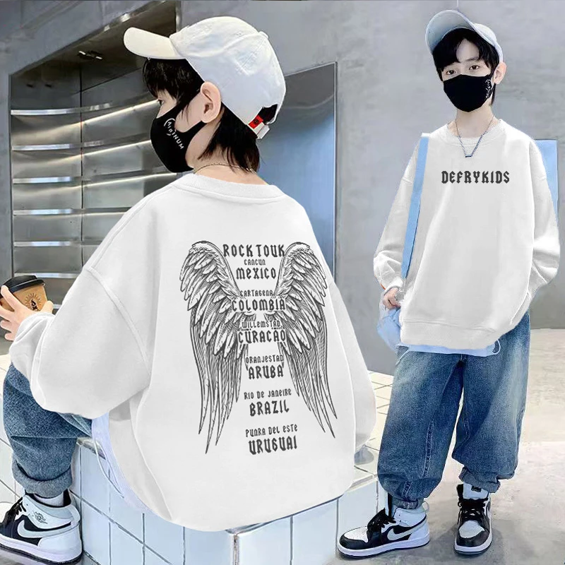 男童卫衣长袖秋装2024新款帅气中大童春秋季上衣男孩