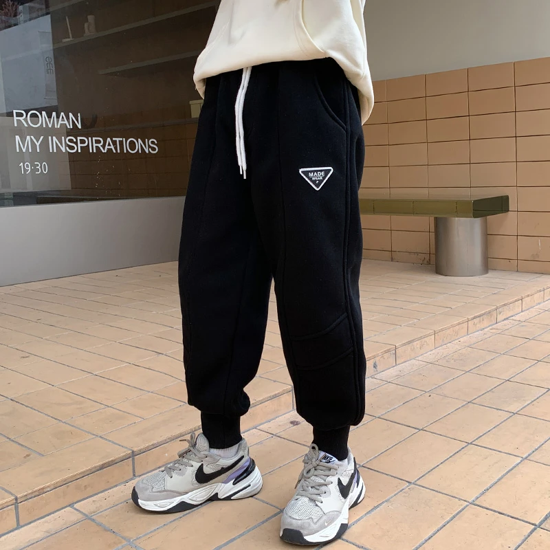贝尔熊男童裤子春秋款2023运动裤中大童新款儿童休闲长裤宝宝裤