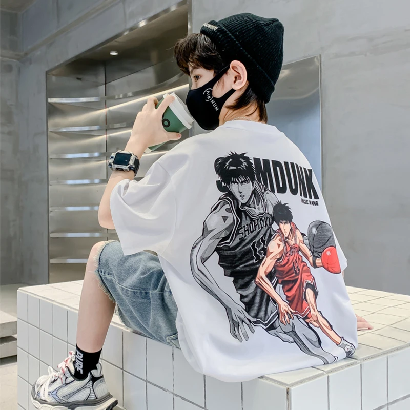 【贝尔熊】纯棉童装男童短袖t恤夏季新款儿童宝宝半袖上衣中大童潮T