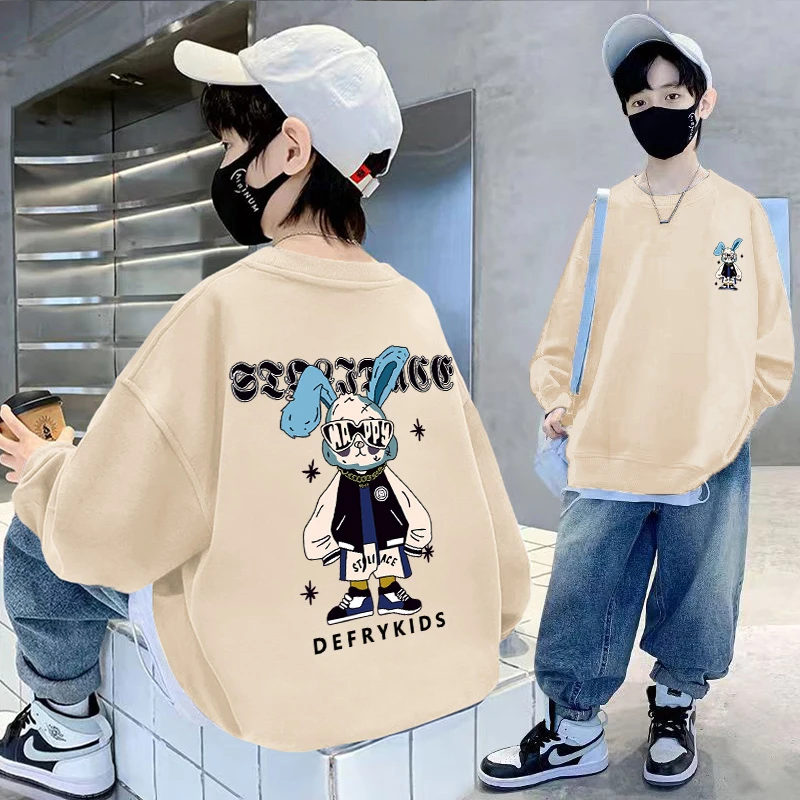 【贝尔熊】男童卫衣长袖秋装2024新款帅气中大童春秋季上衣男孩