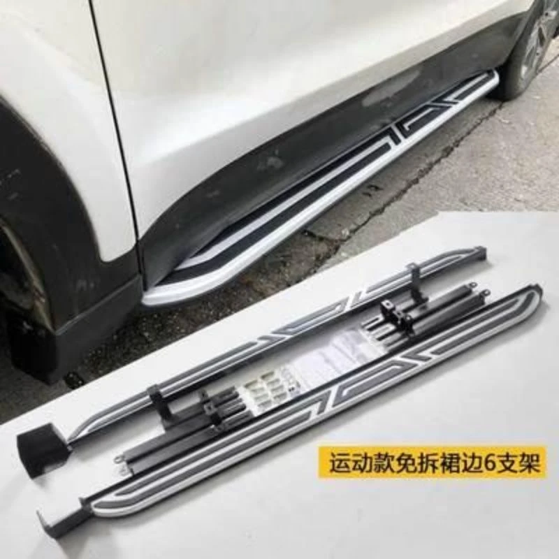 适用于进口现代格瑞侧踏板格越锐脚踏板原装款改装上车铝合金