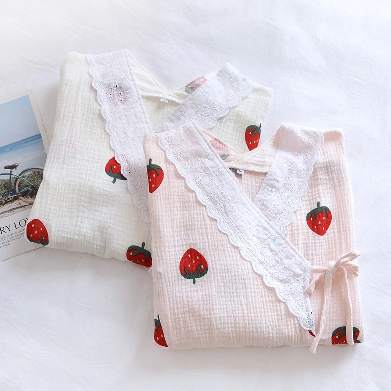 9-10月月子服纯棉和服绉布孕妇睡衣夏季薄款哺乳产后家居服