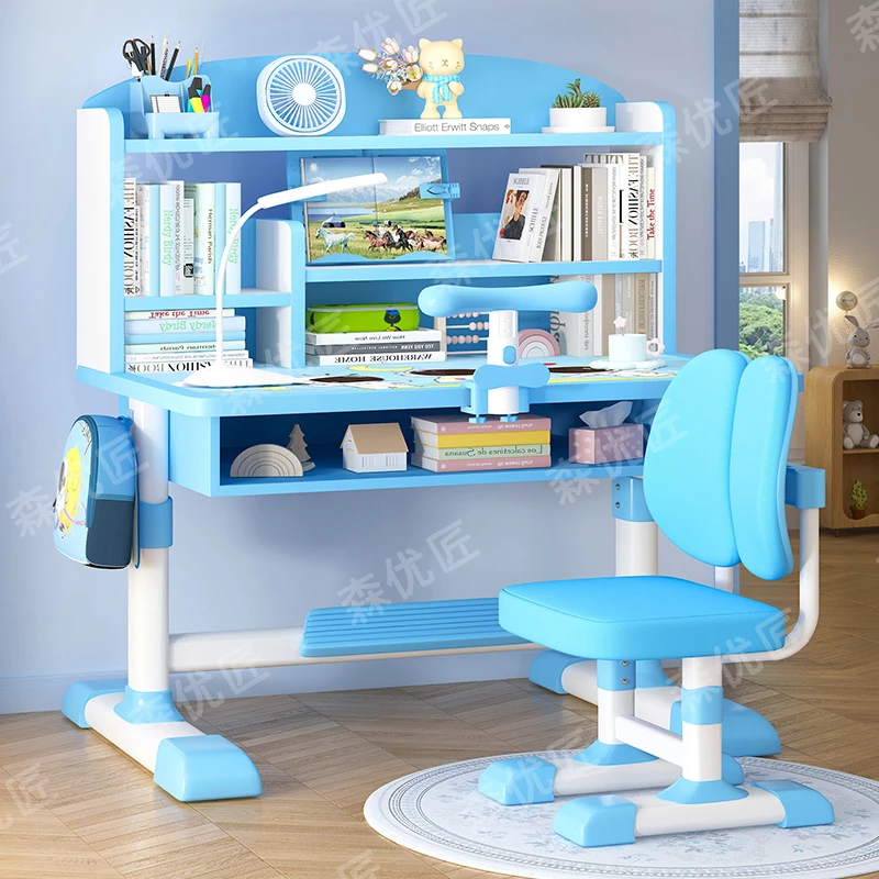 【店长推荐】写字桌简约家用可升降儿童学习桌写字台新款小学作业桌