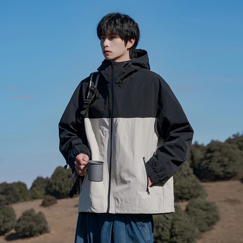 C5377暴雨级防水冲锋衣美式机能工装夹克户外登山服外套