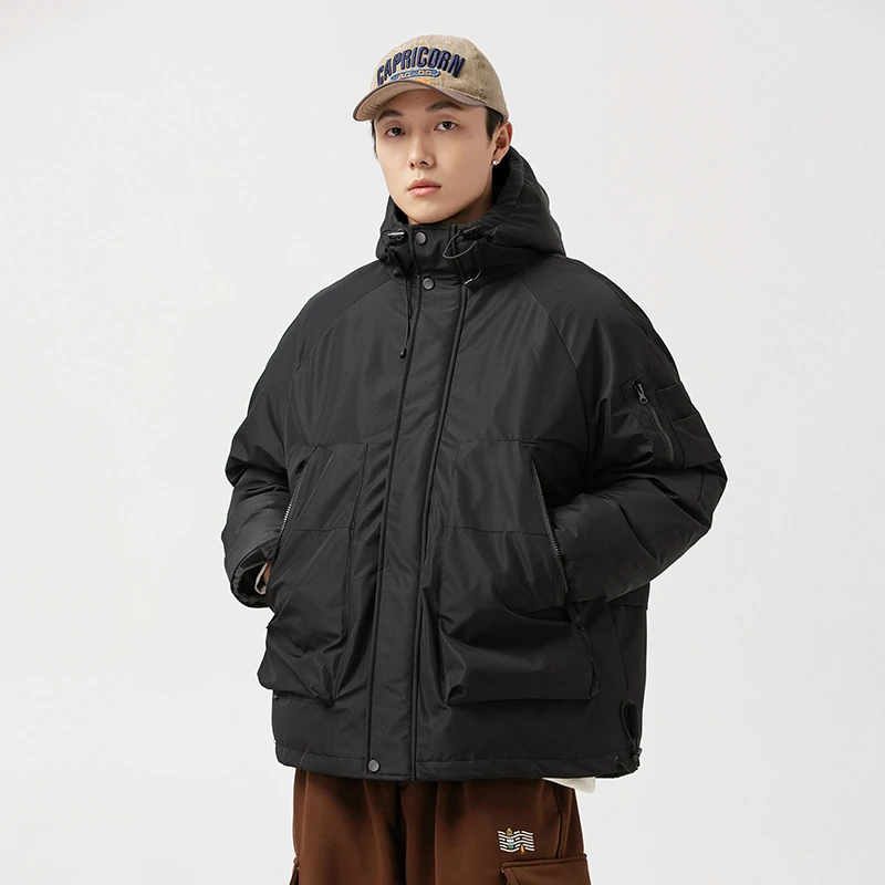 MF8210潮牌山系户外冲锋衣秋冬保暖立体大口袋连帽棉衣