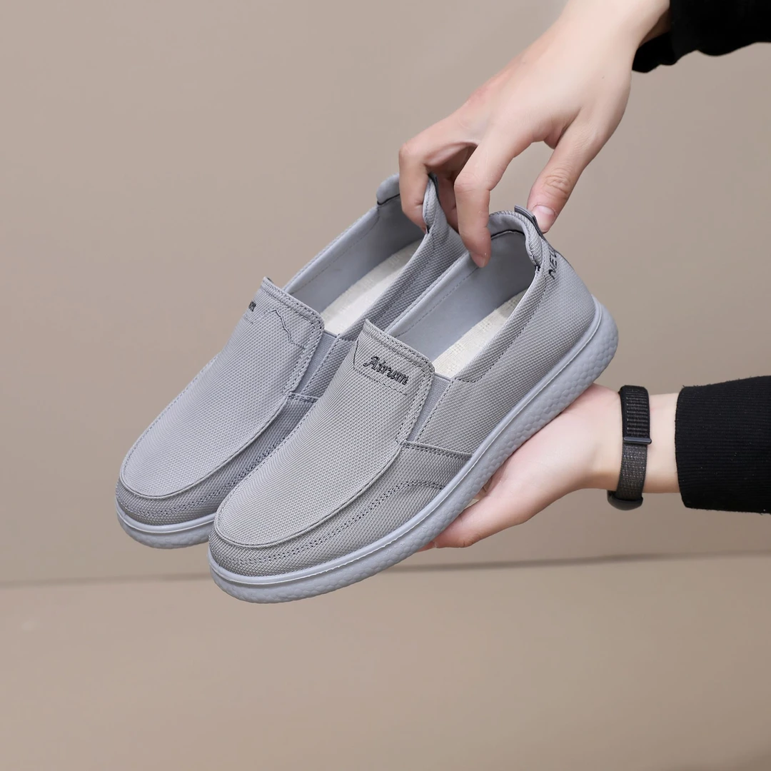 新淘德一品男老布鞋北京男鞋男士脚蹬休闲鞋软底防滑舒适透气